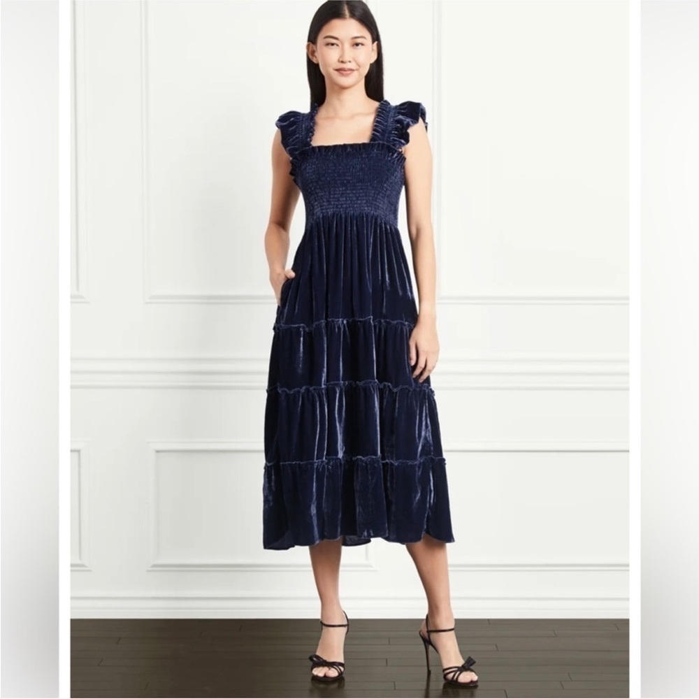 NWT Hill House Ellie Nap Dress in Navy Velvet